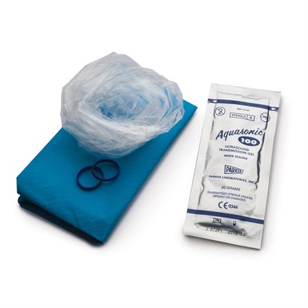Kit Endocavity Probe Cover Ultrasound Latex Free Sheath Sterile, Sterile Ge,l Rubber Bands (24/KT 6KT/CS) by Protek Medical Products, Inc.  ID 2220